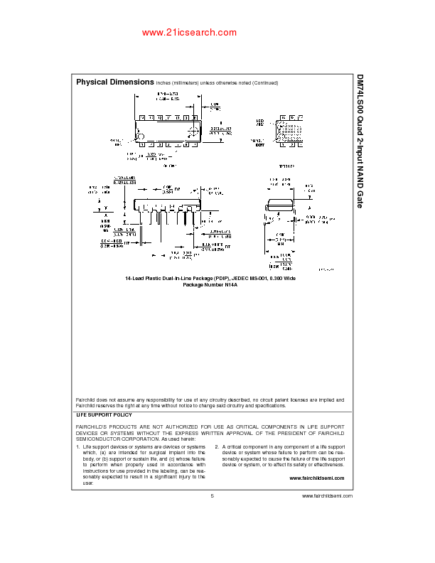 74LS00 - DATASHEET 在线预览厂商 74LS00 数据手册，datasheet Pdf下载 - 21ic电子网