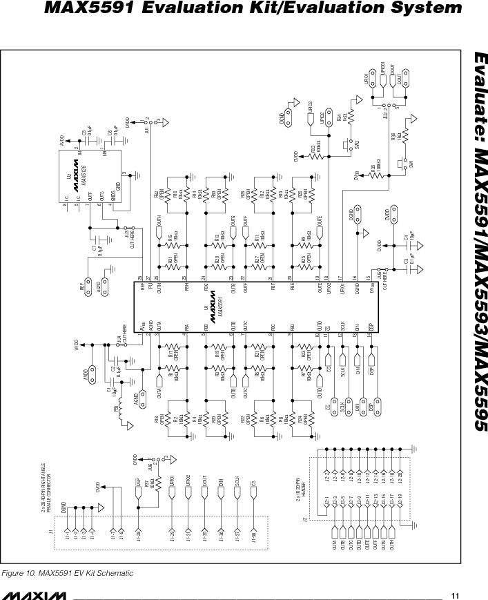 max5591evkit ,maxim integrated厂商,digital to analog converters